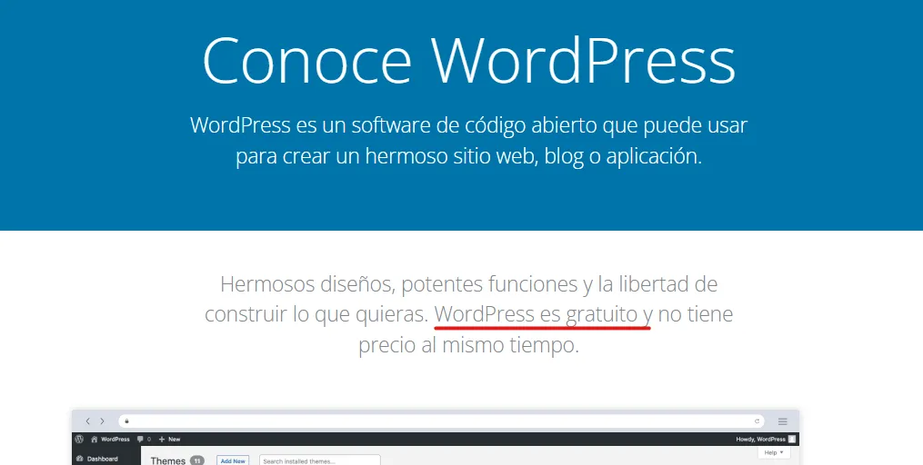sitio web de WordPress.org