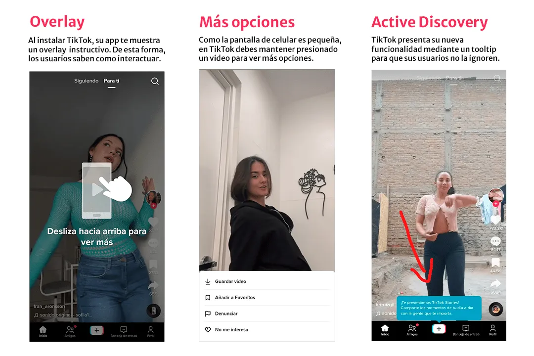 Visibilidad ejemplos TikTok Tognazzini